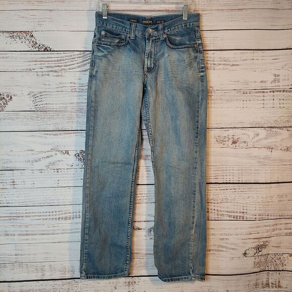 Helix Men's Jeans Size 29x30 Medium Wash Relaxed Fit Straight Leg - Picture 2 of 16